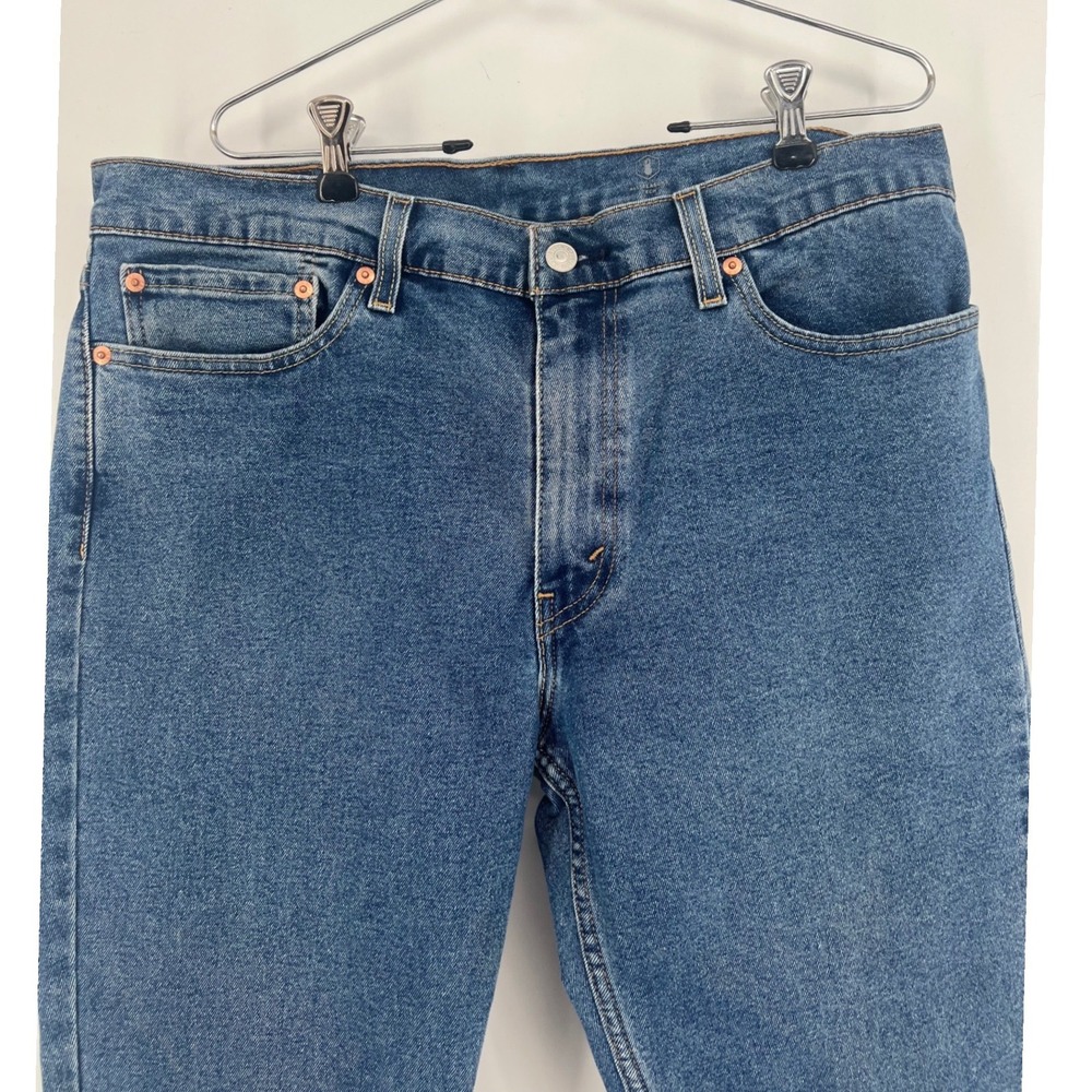 Levis 511 Jeans Blue Slim Fit Denim Pants Mens 36"x30"Medium Wash WaterLess - Picture 2 of 9